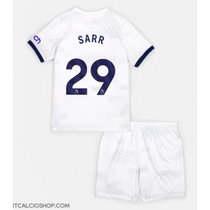 Tottenham Hotspur Pape Matar Sarr #29 Prima Maglia Bambino 2023-24 Manica Corta (+ Pantaloni corti)